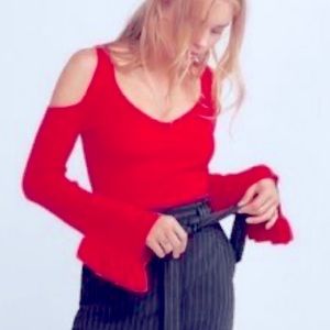 (2) Express cut-out sweaters